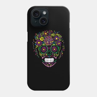 Flowery Sugar Skull Phone Case