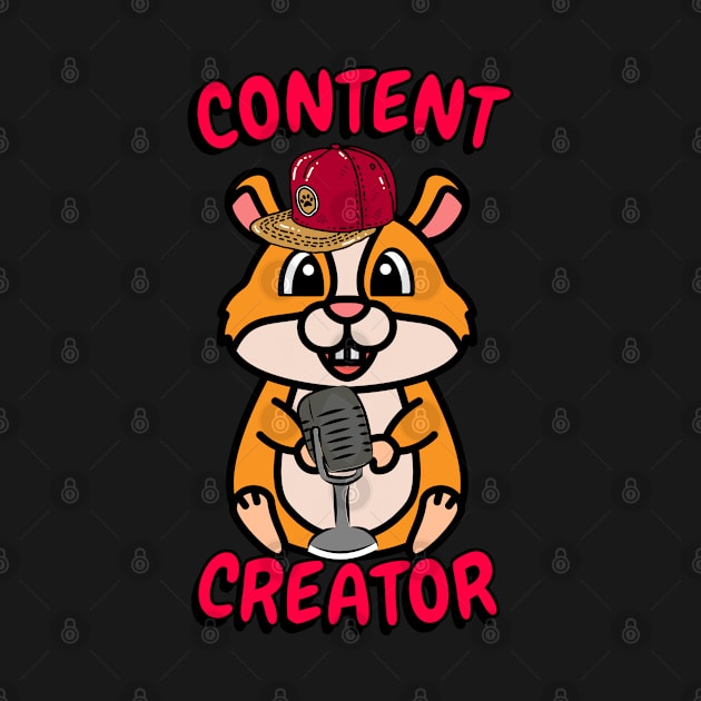 Cute hamster is a content creator by Pet Station