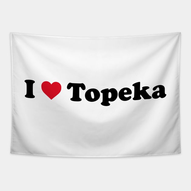 I Love Topeka Tapestry by Novel_Designs