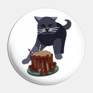 Paper Cut Cats Series! Birthday Time Pin