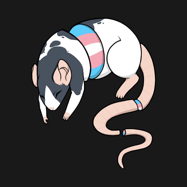 Transgender Pride Rat by saltuurn