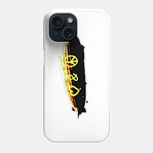 with peace and love around the world Phone Case