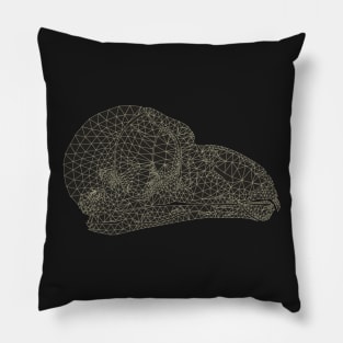 Owl Skull Grid Pillow