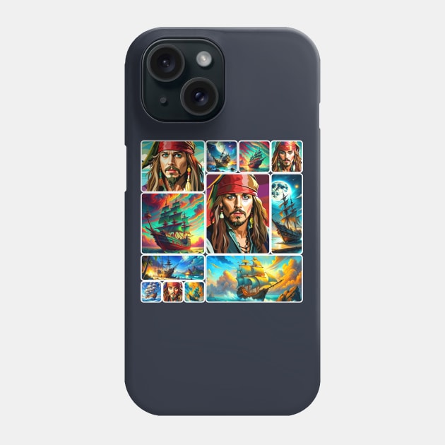 Jack Sparrow Phone Case by CatCoconut-Art