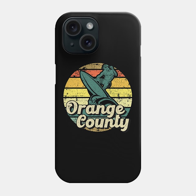 Orange County surf Phone Case by SerenityByAlex