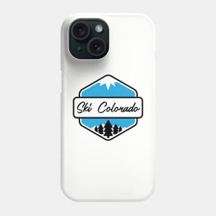 Ski Colorado Badge T-Shirt Phone Case