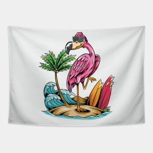 Flamingo Tshirt Women, Vacay mode Shirt Tapestry