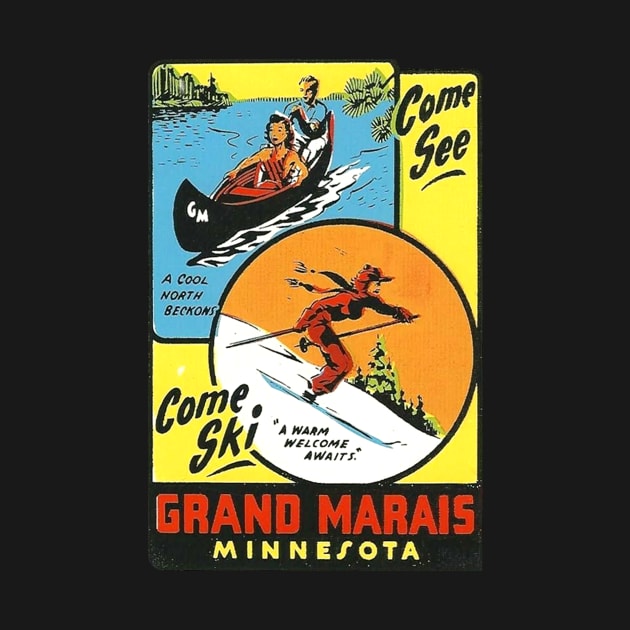 Grand Marais Minnesota Vintage by Hilda74