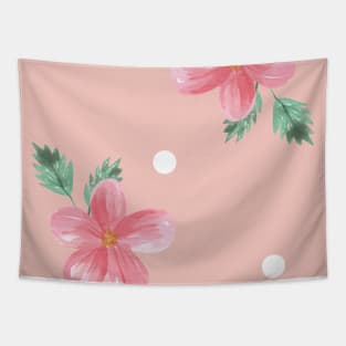 Vintage Floral Pattern watercolor Tapestry