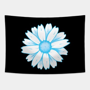 Cool Blue Flower Tapestry