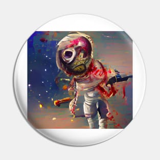 Zombie Astronaut Pin