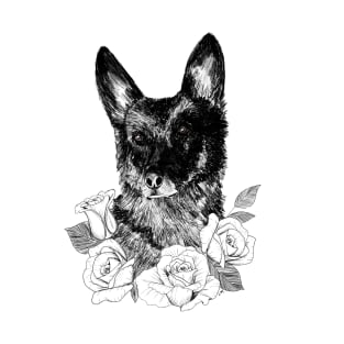 Portrait of a German Shepherd T-Shirt