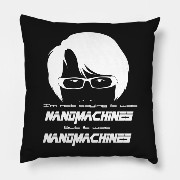 Nanomachines Pillow by shadyfolk