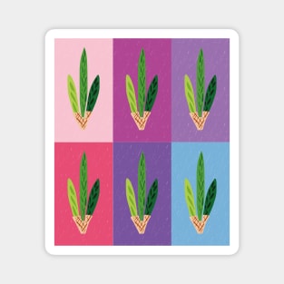 Lulav - Warm Pastels Pop Art Grid Magnet