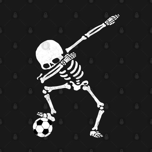 Halloween Dabbing Skeleton Soccer Shirt Dab Pose Soccer Ball by vo_maria