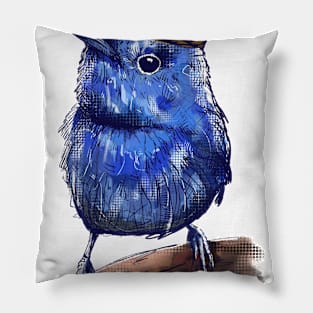 Birdy Blue Tit Pillow