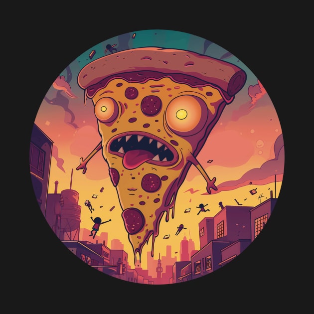 Attack of the Floating Pizza by Leevie