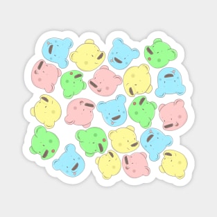 Multi Bear Heads Magnet