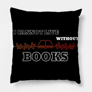 bookworm heartbeat book Pillow