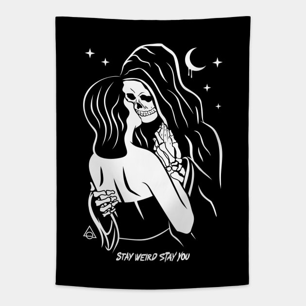 Stay weird Tapestry by Eluviate