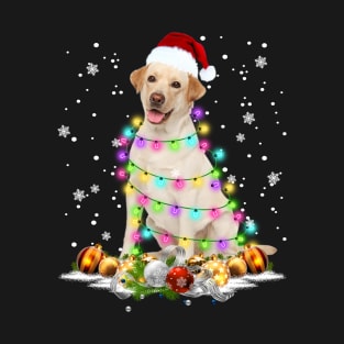 Nova Scotia Duck Tolling Retriever Christmas Dog Light Santa Hat Xmas - Merry Christmas T-Shirt