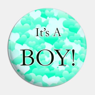 It's A Boy! Light Greens Pin