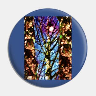 Colorful Birch Trees Pin