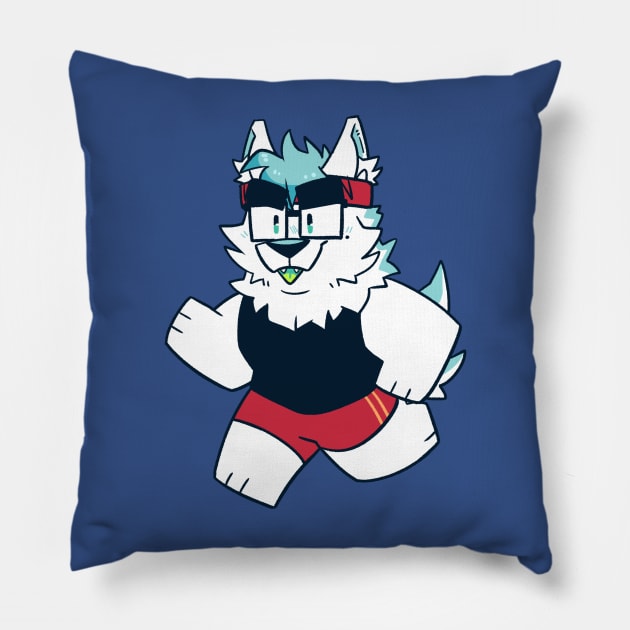 Furry OC Mints Exercising Pillow by oletarts