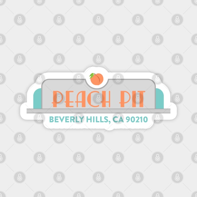 Peach Pit (Beverly Hills, 90210) Magnet by fandemonium