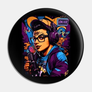 Graffiti Podcast Pin