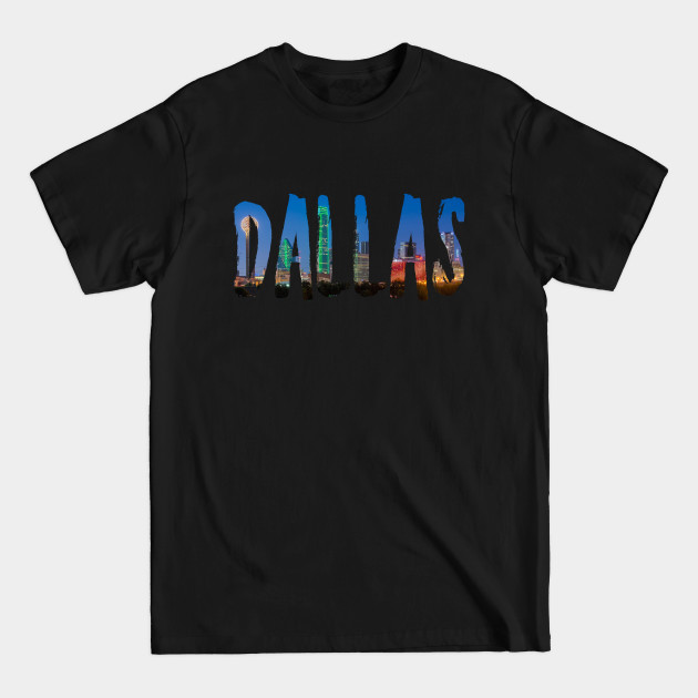 Discover Dallas City Skyline - Dallas - T-Shirt