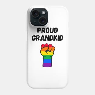 Proud Grandkid Rainbow Pride T Shirt Design Phone Case