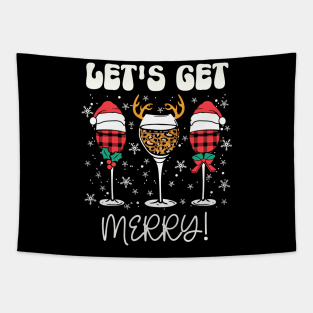 Christmas Wine Lover - Let's Get Jolly Tapestry