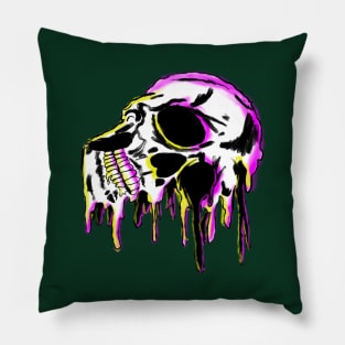 Melting Skull Pillow