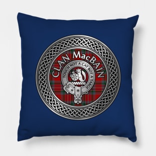 Clan MacBain Crest & Tartan Knot Pillow