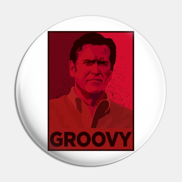 ASH WILLIAMS GROOVY (Ash vs Evil Dead) Pin by Theo_P