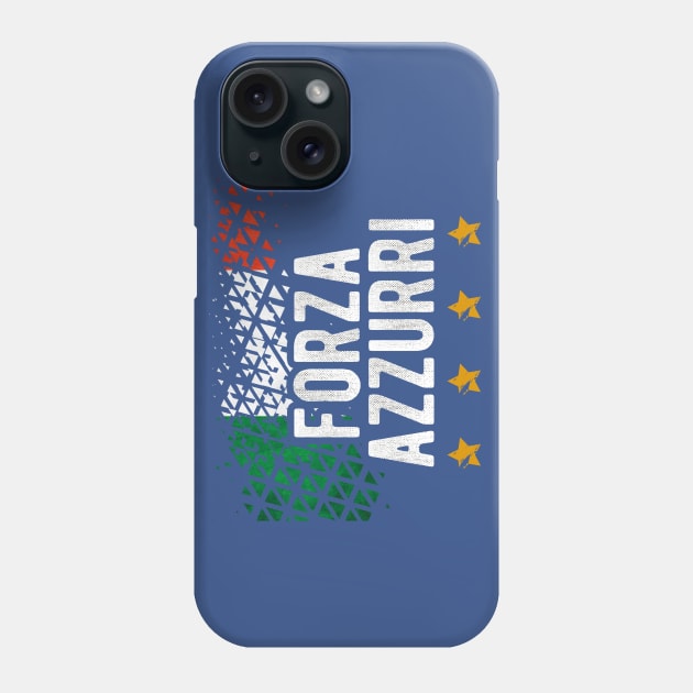 Forza Azzurri Italy Soccer Football Italia Flag Team Sports Phone Case by andreperez87