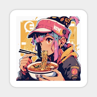 Noodle Girl # 1 Magnet