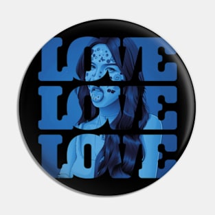 Blue Love Pin