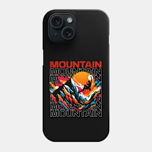 Mountain Climber Multitext Design Phone Case