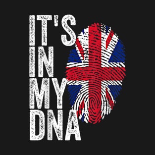 IT'S IN MY DNA British Flag England UK Britain Union Jack T-Shirt