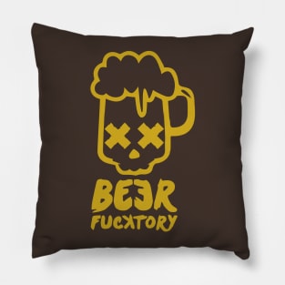 Beer fucktory gold Pillow