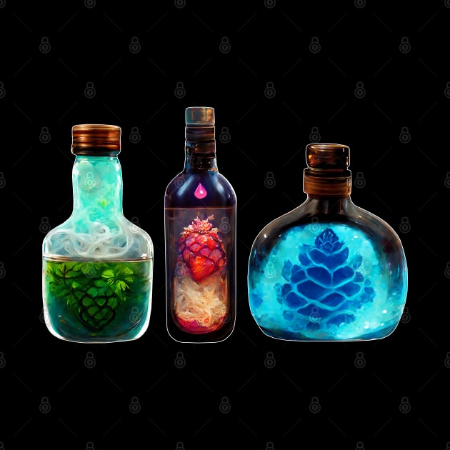 Mana and Health Potions by Yukiin