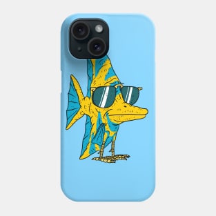 chicken fish rockstar. Phone Case