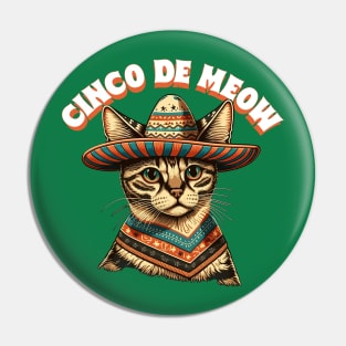 Cinco De Meow Pin