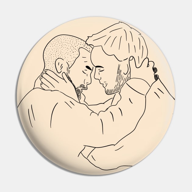 Captain Flint & Thomas Reunion reunion hug Pin by byebyesally