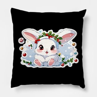 Christmas bunny Pillow