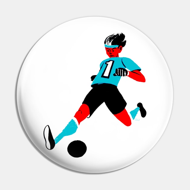 Soccer Woman Pin by CoolCharacters