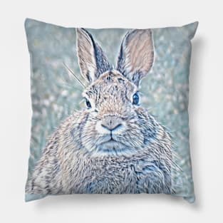 Cottontail Rabbit-B Pillow