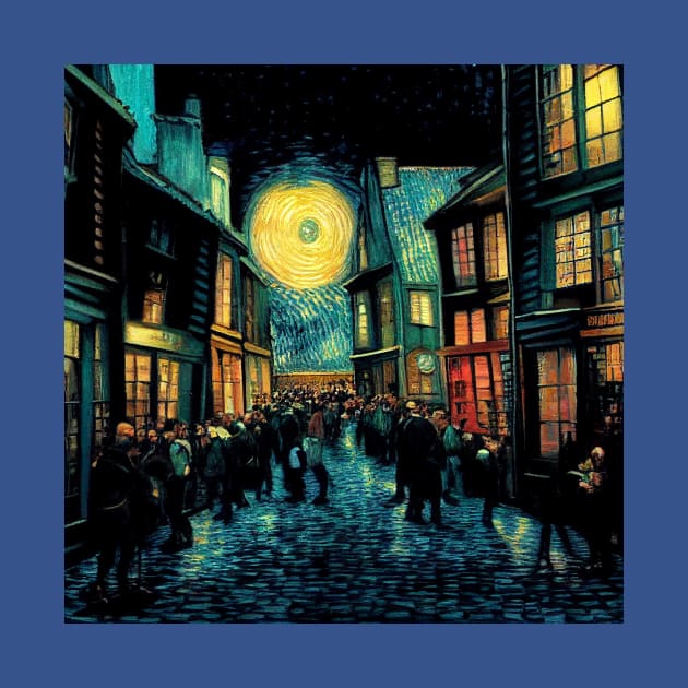 Starry Night in Diagon Alley by Grassroots Green